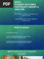 SOFIA:Student Outcomes for faculty inquiry & Analysis