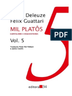 Mil Platôs - Capitalismo e Esquizofrenia - Editora 34 - 1995 - Gilles Deleuze e Félix Guattari (vol.5)