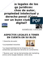 Aspectos Legales de los Blogs