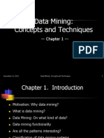 Data Mining: Concepts and Techniques: - Chapter 1