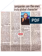 Fredrick Haren India Press Interview - DNA, 18th Nov, 2013