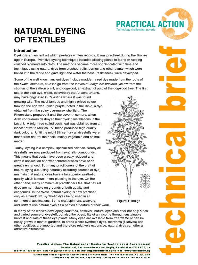 Dyeing Textiles | PDF | Art | Science & Mathematics