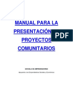 Manual Proyectos Comunarios