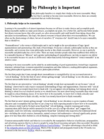 11 Reasons Why Philosophy is Important