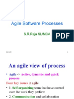 Agile Software Processes: S.R.Raja SL/MCA