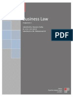 Business Law Assignment 2