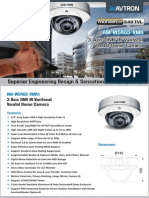 Avtron IR Varifocal vandal Dome Camera AM-W5465-VMR1