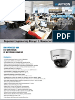 Avtron Vari focal IP Network Dome Camera Am Wd6016 Vm PDF