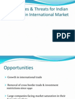 Opportunities Threats For Indian Companies in International Market