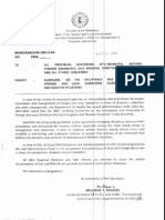 DILG MC 2008-055 Guidelines in The Acceptance & Processing of Foreign & Local Donations During Disasters Apr 1 2008