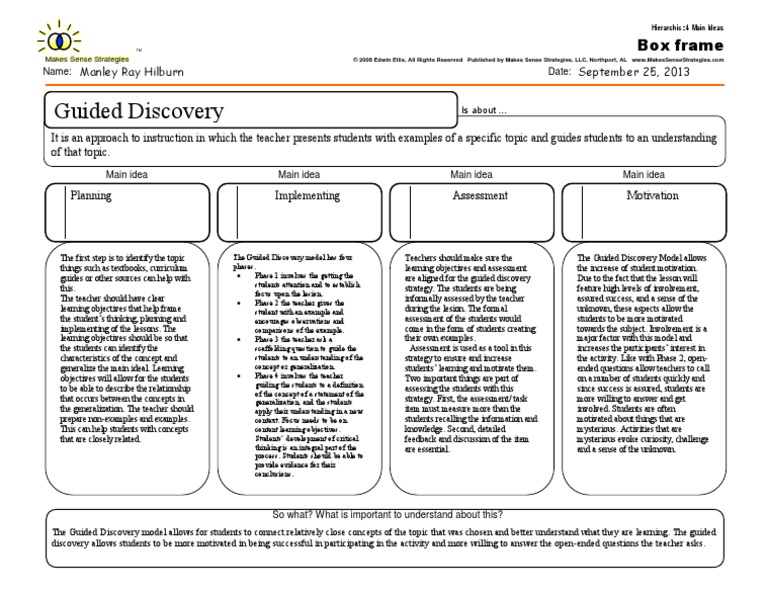 guided discovery Educational Assessment Motivation Free 30day