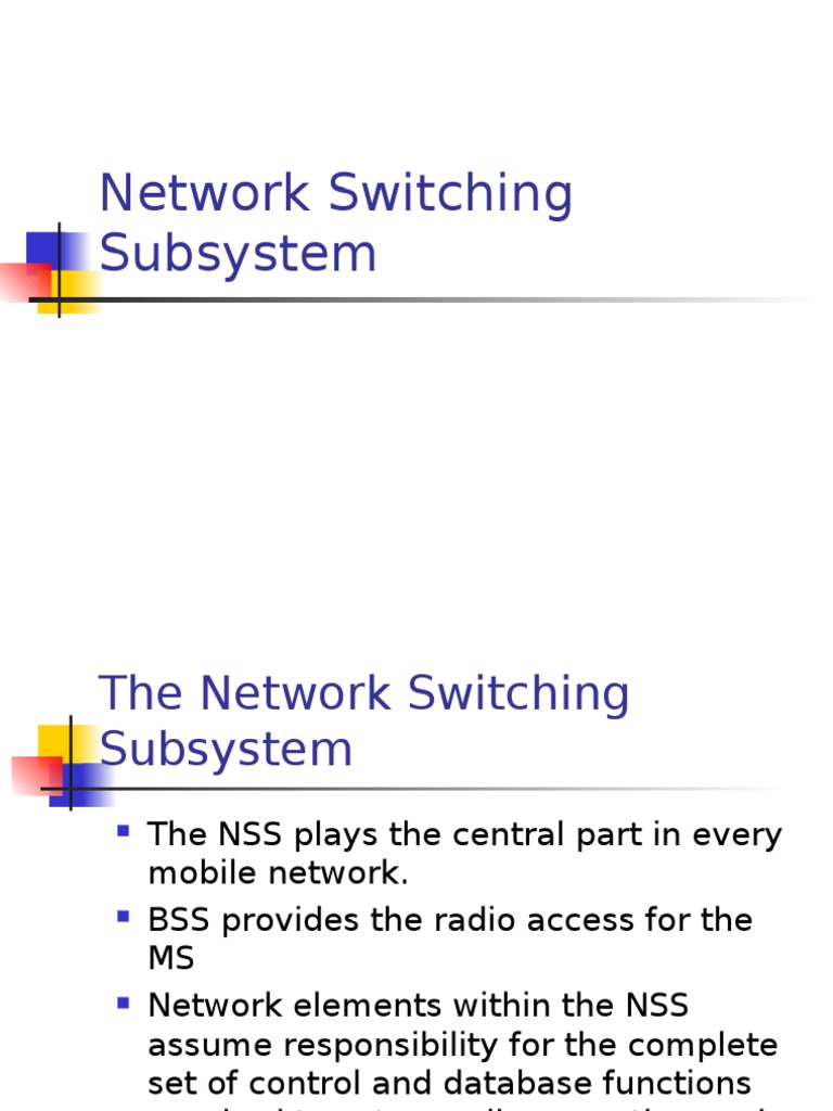 Network Switching Subsystem Networks Digital & Social Media