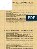 Jurnal Khusus Akuntansi Pajak