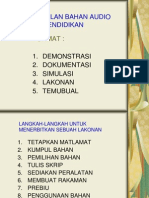 Penghasilan Bahan Audio