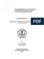 Analisis Pengaruh Harga Dan Pelayanan Terhadap An Jasa Layanan Pada Salon Aniq Kedungwuni