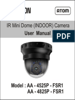 Avtron IR Mini Dome Camera AA 4525P FSR1 Manual
