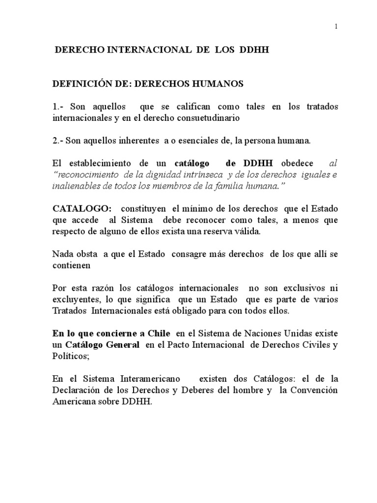 Derecho Internacional de los DDHH | PDF | Derechos humanos | Tratado