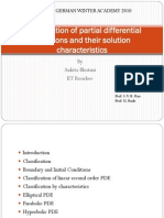 Classification of Partial Differential Equations and Their Solution Characteristics