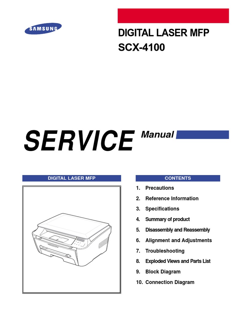 Samsung Scx-4100 Service Manual | Electrostatic Discharge | Ac Power Plugs  And Sockets