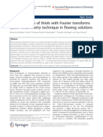 Trace detection of thiols with Fourier transforms
cyclic voltammetry technique in flowing solutions