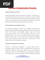 Defining Communication Theories