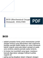 BOD (Biochemical Oxygen Demand) ANALYSIS