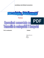 Operatiuni Comerciale Combinate - Tranzactii in Contrapartida - Reexport
