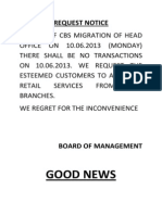 Good News: Request Notice