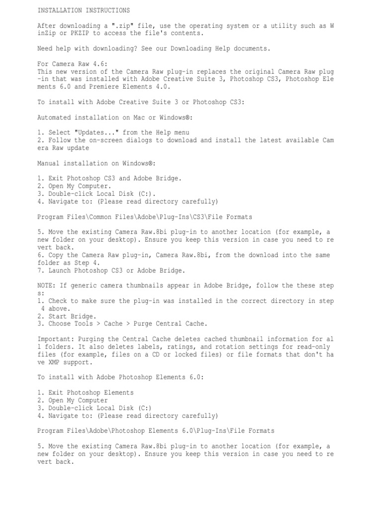 Adobe camera raw mac cs3 downloads