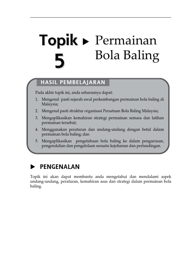 Gelangan Bola Baling Pdf