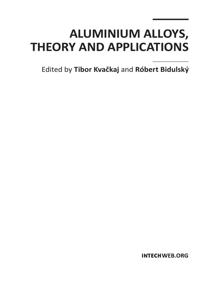 Book - Aluminium Alloys. Theory and Applications | PDF | Strength Of ...