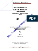 Internship Report on Allied Bank