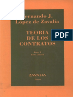 Teoria de Los Contratos. T.1 (Parte General) - Fernando Lopez de Zavalia