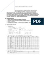 Angket Data Prestasi Siswa