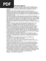 O Conhecimento Da Lei Natural
