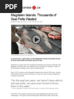 Download ICI Radio-Canada Thousands of Seal Pelts Wasted  by Seal Hunt News SN186312216 doc pdf