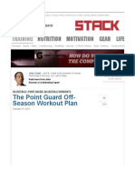 Stack Point Guard Workout