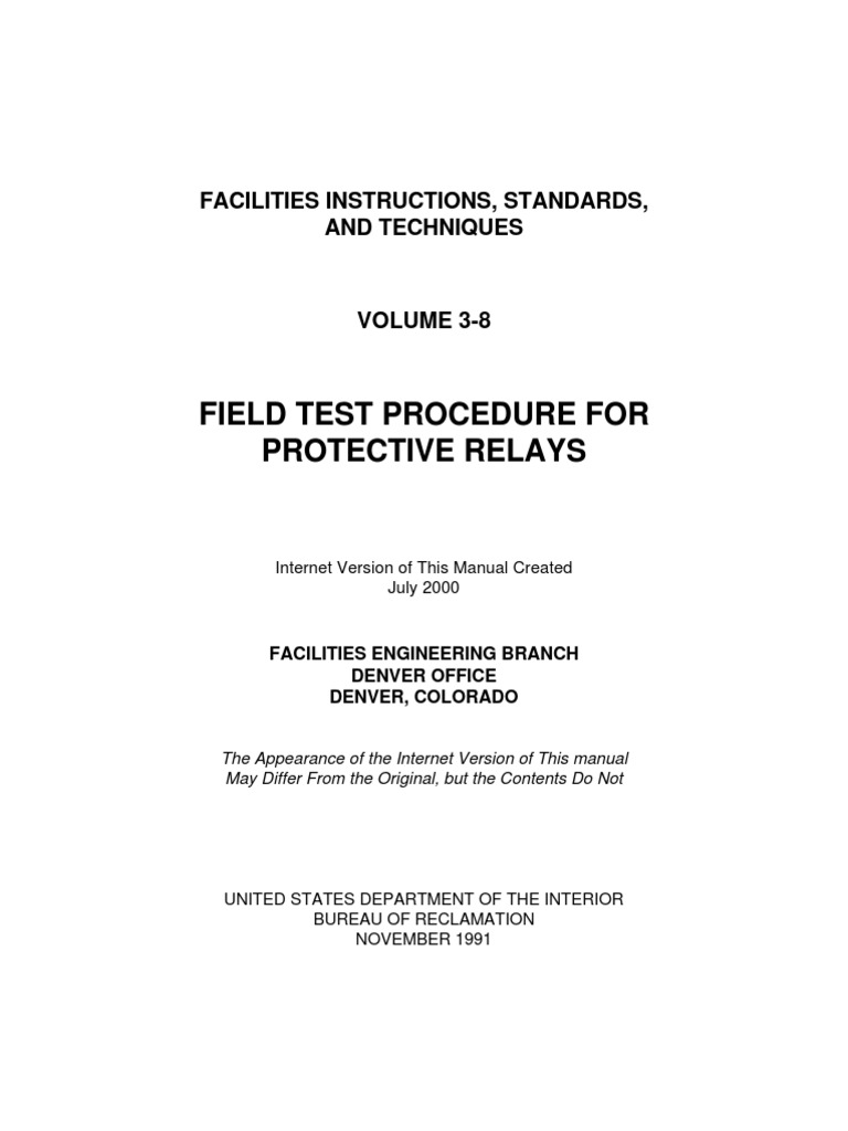 Relay Testing Pdf Relay Switch