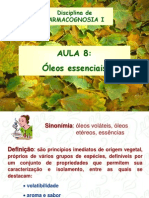 Aula 8. Oleos Essenciais