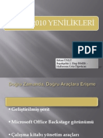 Excel 2010 Yenilikleri