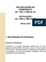 A - Das relaÃ§Ãµes de parentesco e FiliaÃ§Ã£o 2