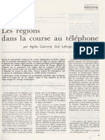 Agnès GUERARD, Guy LAFARGE, Charles PAUTRAT - Les régions dans la course au téléphone,  		- Economie et Statistique", n° 117, décembre 1979.