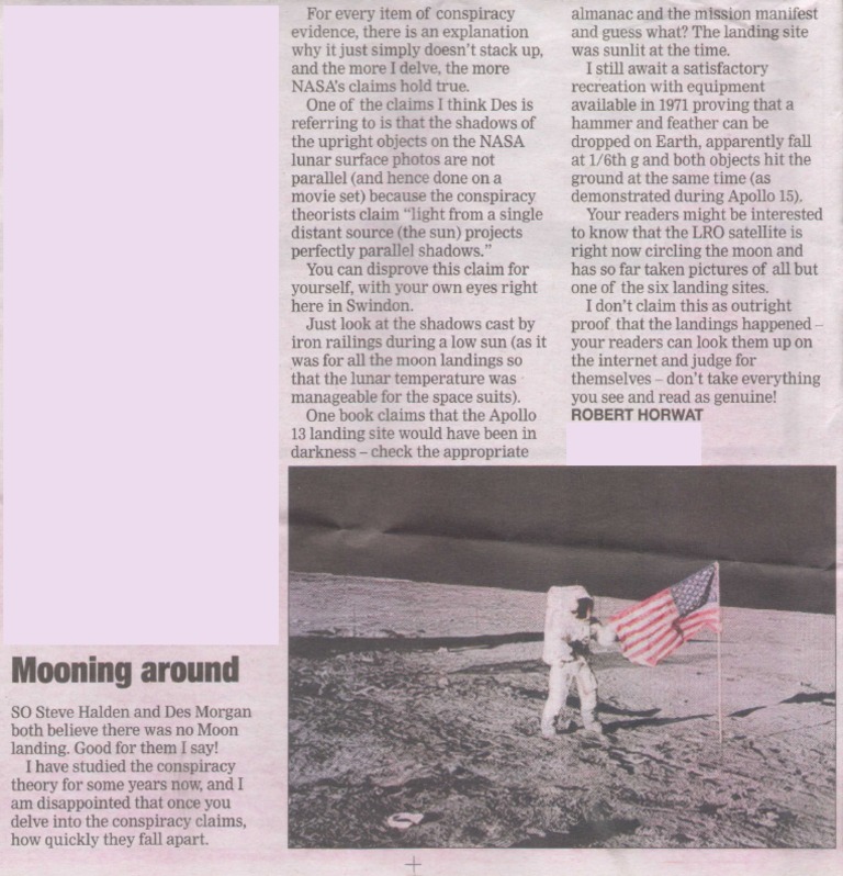 Why the moon landing couldn't be faked picture