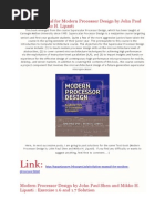 Solution Manual For Modern Processor Design by John Paul Shen and Mikko H. Lipasti