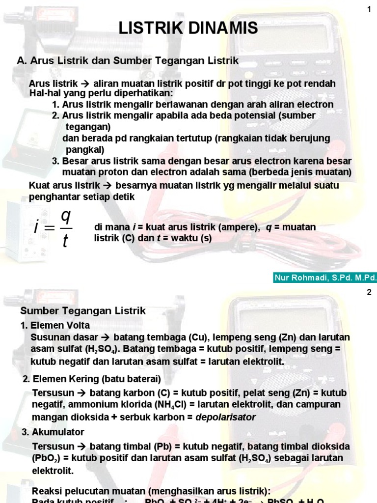 Listrik Dinamis Smp Mts Kls Ix