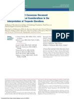 Consenso  en la interpretación de la elevación de troponina-2012