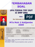 Pembahasan Soal Latihan Ujian Fisika SMP 02