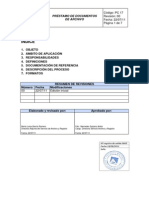 Prodimiento Prestamo de Documentos de Archivo