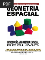 Introducao a Geometria Espacial - Resumo