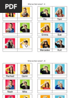 glee jigsaw activity - describe people